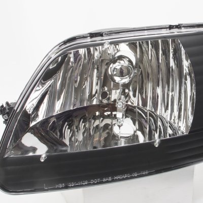 Ford Expedition 1997-2002 Black One Piece Headlights