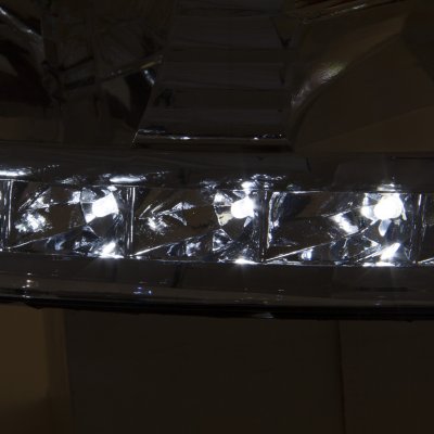 Ford Expedition 1997-2002 Clear Crystal Headlights LED DRL
