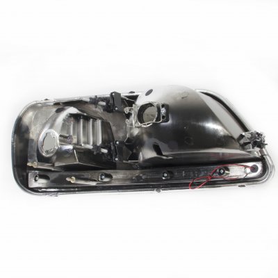 Ford F150 1997-2003 Black Chrome Headlights LED DRL