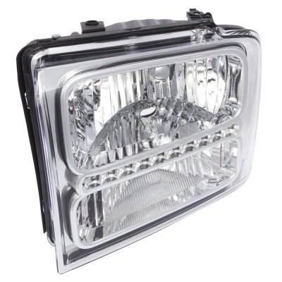 Ford F350 Super Duty 2005-2007 Clear Headlights LED DRL