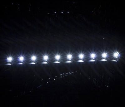 Ford F550 Super Duty 2005-2007 Smoked Headlights LED Daytime Running Lights