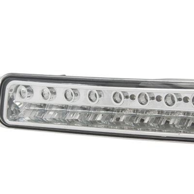 GMC Yukon XL 2000-2006 Chrome Clear Headlights and LED Bumper Lights DRL