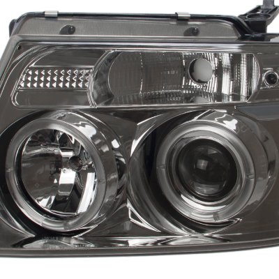 Ford F150 2004-2008 Smoked Halo Projector Headlights with LED