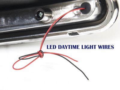 Ford F150 1997-2003 Black Smoked Crystal Headlights LED DRL