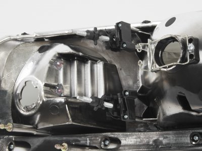 Ford F150 1997-2003 Black Smoked Crystal Headlights LED DRL