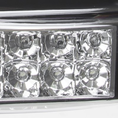 Dodge Dakota 1997-2004 Black Euro Headlights with LED Signal Lights