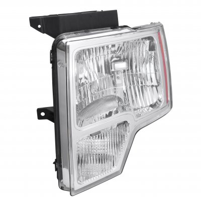 Ford F150 2009-2014 Clear Euro Headlights