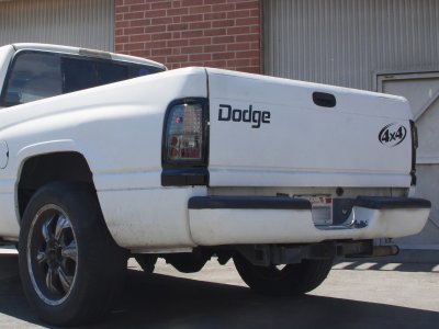 Dodge Ram 1994-2001 Black Headlights and Smoked LED Tail Lights