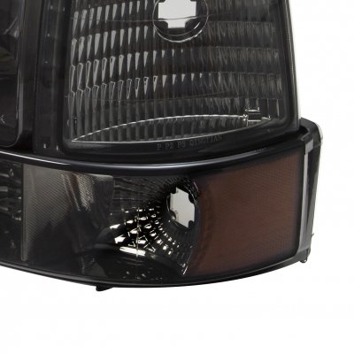 Ford Bronco 1992-1996 Smoked Headlights and Bumper Lights Set