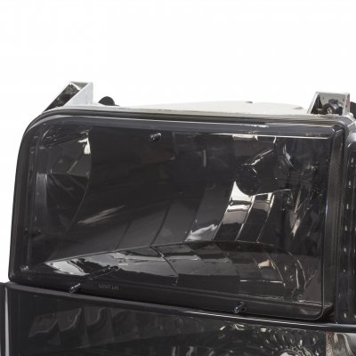 Ford F250 1992-1996 Smoked Headlights and Bumper Lights Set