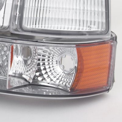 Ford F250 1992-1996 Clear Headlights and Bumper Lights Set
