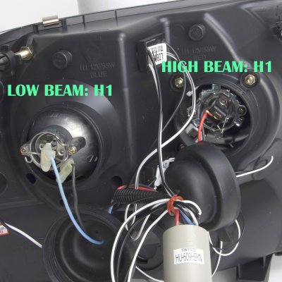 Ford F250 Super Duty 1999-2004 Smoked Halo Projector Headlights and LED Tail Lights Black Chrome