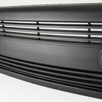 Ford F350 Super Duty 1999-2004 Black Grille with Fog Lights and Headlights Set