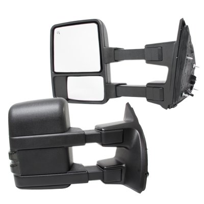 Chrome Power Heated Towing Mirrors With LED Signal For 2007-2014 Silverado Sierra 1500 - Pair