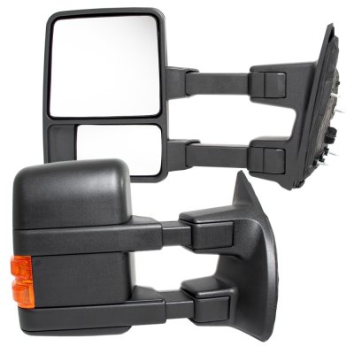 Passenger For 2008-2016 Ford F250~F550 Super Duty Telescoping Power+Heat+Signal Towing Side Mirrors Driver Acanii 