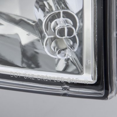 Dodge Ram 3500 1994-2002 Chrome Headlights LED DRL