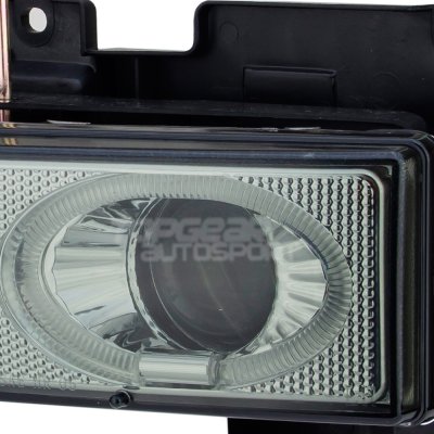 Chevy Silverado 1994-1998 Smoked Halo Headlights LED DRL and LED Tail Lights