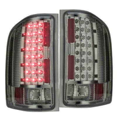Chevy Silverado 2500HD 2007-2014 Smoked LED Tail Lights