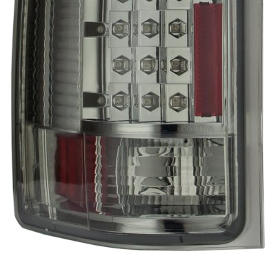Chevy Silverado 3500HD 2007-2014 Smoked LED Tail Lights