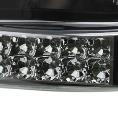 Dodge Durango 1998-2003 Black Smoked Headlights LED DRL Signal Lights