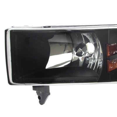 Dodge Ram 2500 1994-2002 Black Grille and Euro Headlights Conversion