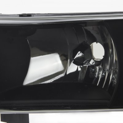 Dodge Ram 1994-2001 Black Grille and Black Smoked Headlights Conversion