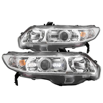 Honda Civic Coupe 2006-2011 Clear Projector Headights