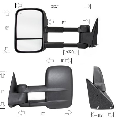 Chevy Tahoe 1995-1999 Towing Mirrors Manual