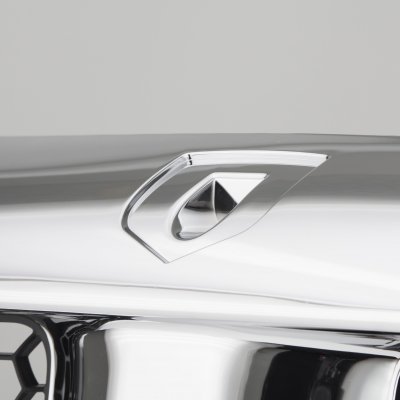 Dodge Ram 3500 2003-2005 Chrome Grille Black Insert and Headlights Set