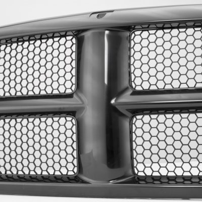 Dodge Ram 3500 2003-2005 Black Grille and Smoked Headlights