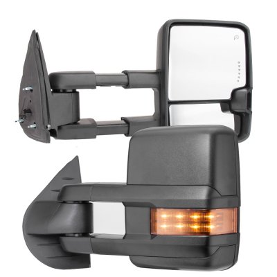 Chevy Suburban 2007-2014 Towing Mirrors LED Lights Power Heated