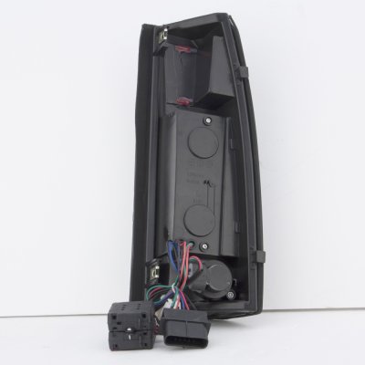 GMC Yukon 1994-1999 Black Headlights Set Black Out LED Tail Lights