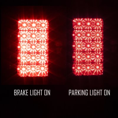 Dodge Ram 3500 2010-2018 Smoked LED Tail Lights