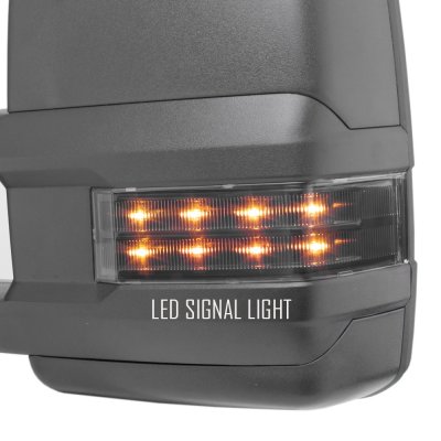 GMC Yukon 2007-2014 Towing Mirrors Smoked LED Lights Power Heated