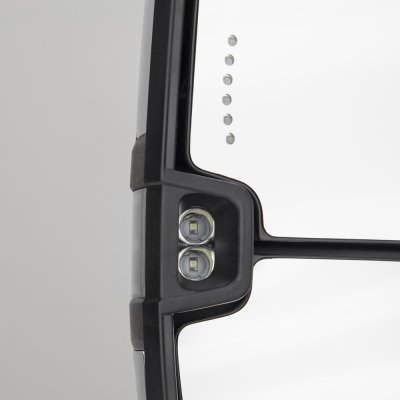 Chevy Silverado 2500HD 2001-2002 Chrome Towing Mirrors Smoked LED Lights Power Heated