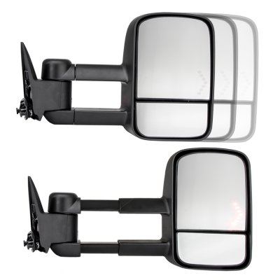 GMC Sierra 1988-1998 Power Towing Mirrors LED Arrow Signal Lights