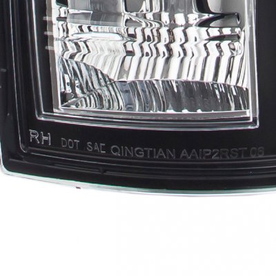 Dodge Ram 3500 2007-2009 Black LED Tail Lights