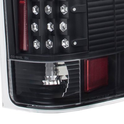 Chevy Silverado 2500HD 2007-2014 Black LED Tail Lights