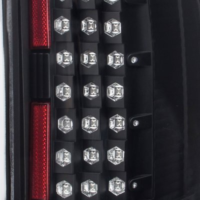 Chevy Silverado 3500HD 2007-2014 Black LED Tail Lights