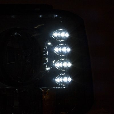 Chevy Silverado 1999-2002 Black Grille and Smoked Headlight Conversion Kit