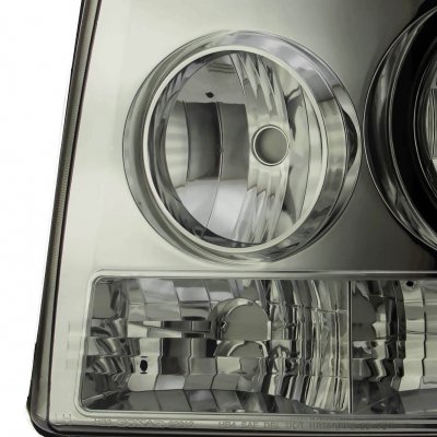 Chevy Silverado 1999-2002 Black Grille and Smoked Headlight Conversion Kit