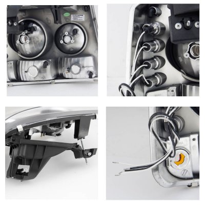 Chevy Silverado 1999-2002 Black Grille and Smoked Headlight Conversion Kit