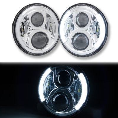 Porsche 914 1972-1976 LED Projector Sealed Beam Headlights DRL