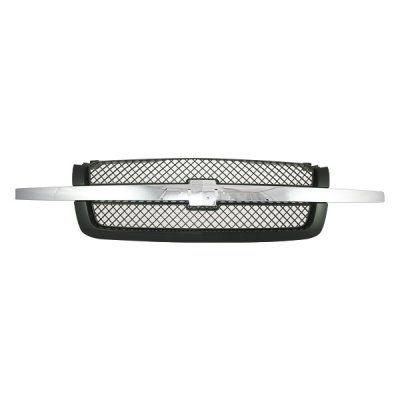 Chevy Avalanche 2003-2006 Gray and Chrome Bar Replacement Grille
