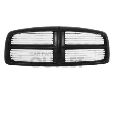 Dodge Ram 2002-2005 Black Replacement Grille