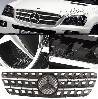 Mercedes Benz M Class 1998-2005 Black Sport Grille with Emblem