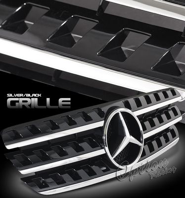 Mercedes Benz M Class 1998-2005 Black Sport Grille with Emblem