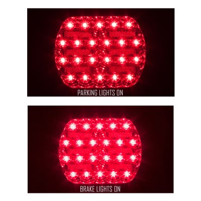 Chevy Corvette C4 1991-1996 Red LED Tail Lights