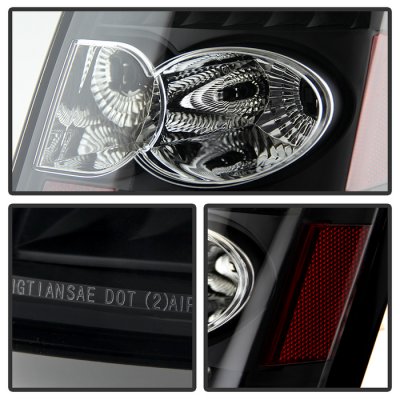 Chrysler 300C 2005-2007 Black LED Tail Lights