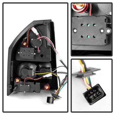 Chrysler 300C 2005-2007 Black LED Tail Lights